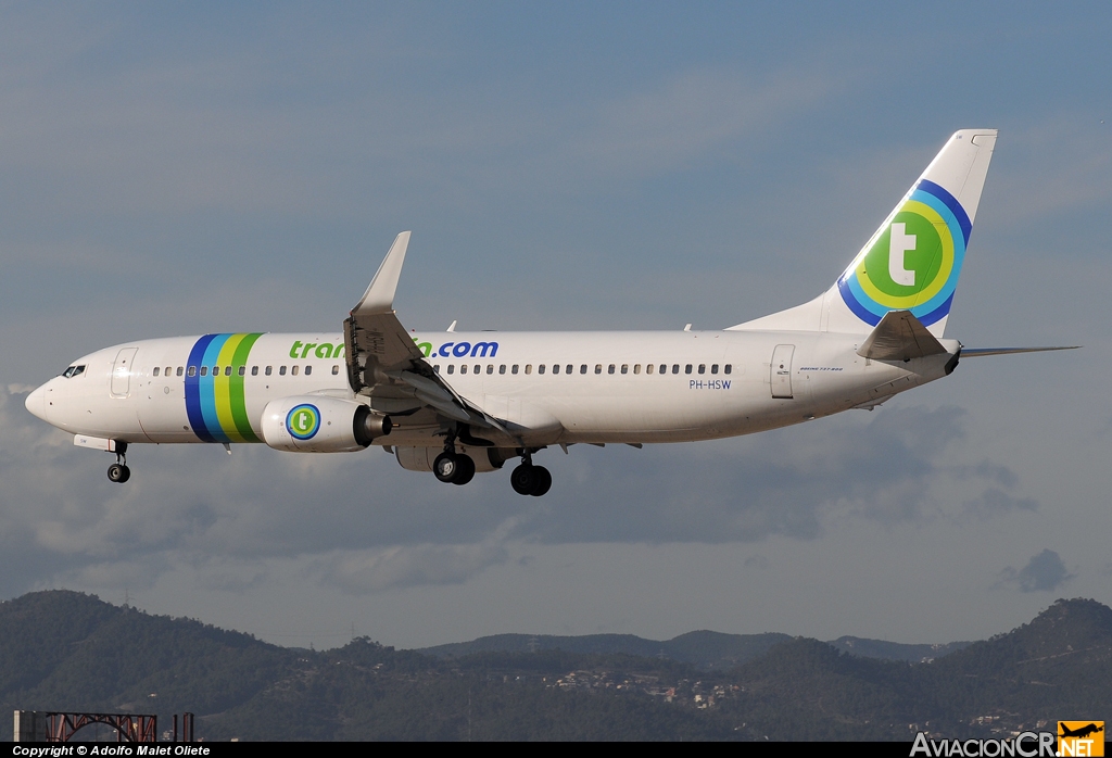 PH-HSW - Boeing 737-8K2 - Transavia Airlines