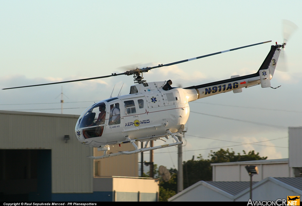 N911AG - Messerschmitt B0-105S - Aeromed