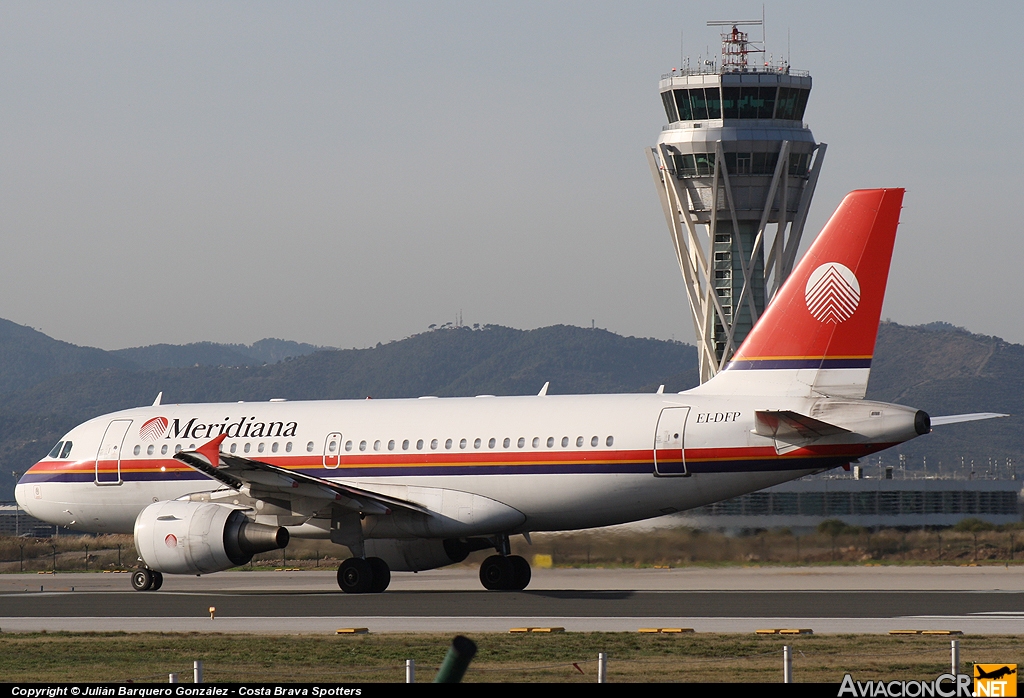 EI-DFP - Airbus A319-112 - Meridiana