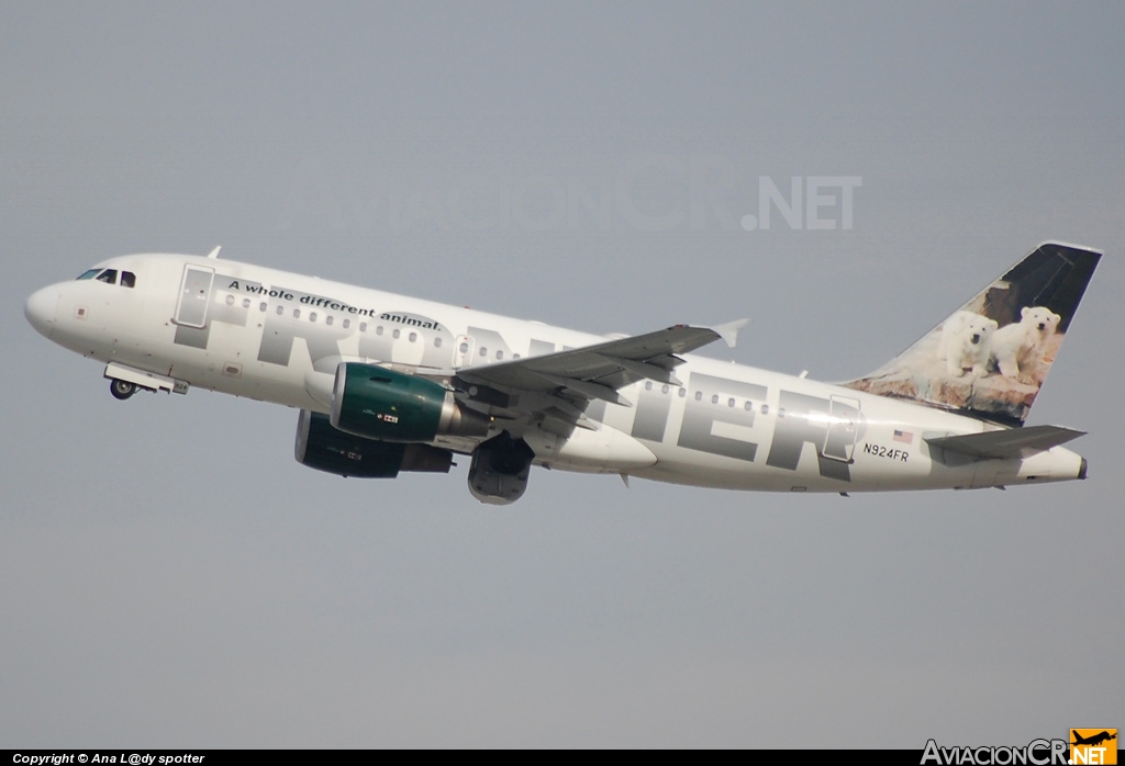 N924FR - Airbus A319-111 - Frontier Airlines