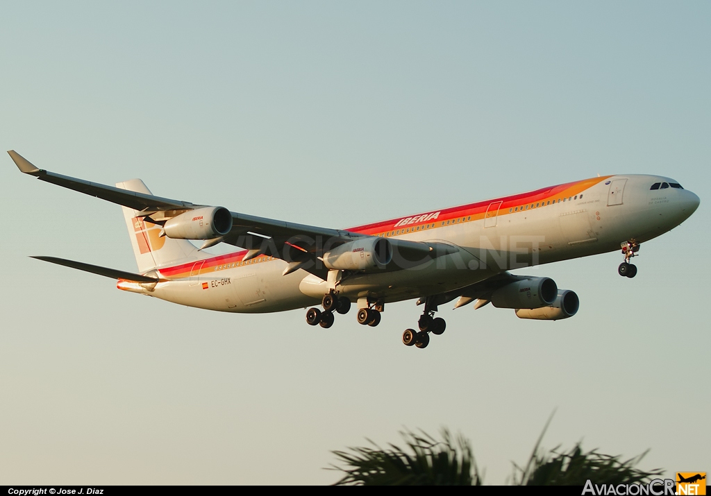 EC-GHX - Airbus A340-313X - Iberia