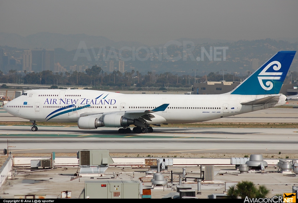 ZK-SUJ - Boeing 747-4F6 - Air New Zealand