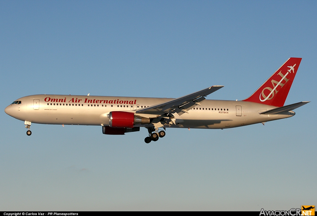 N378AX - Boeing 767-33A/ER - Omni Air International (OAI)