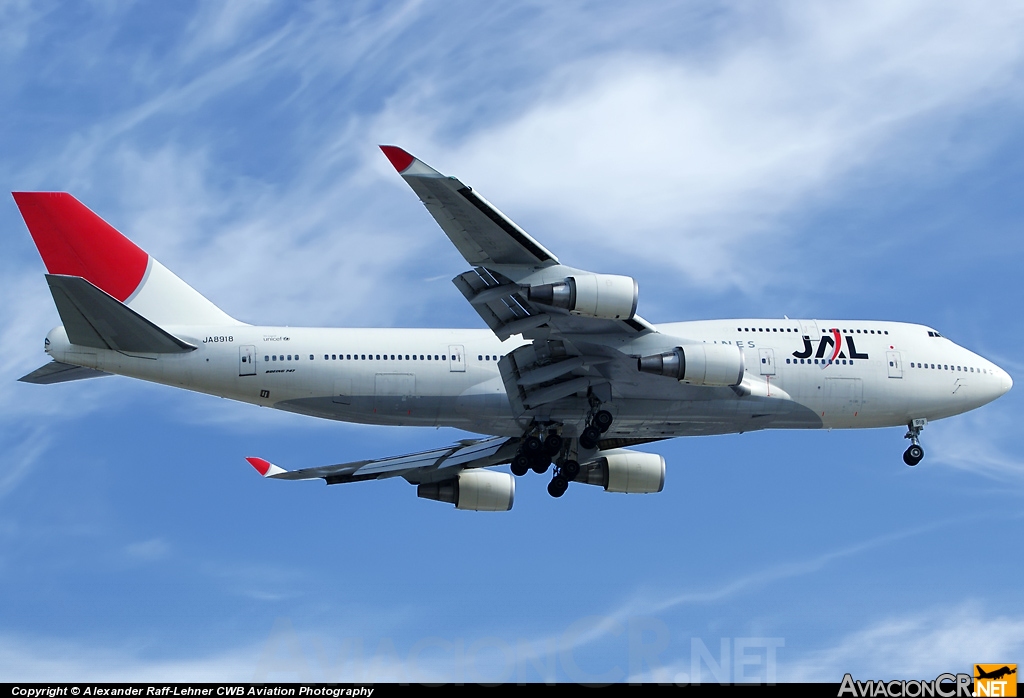 JA8918 - Boeing 747-446 - Japan Airlines