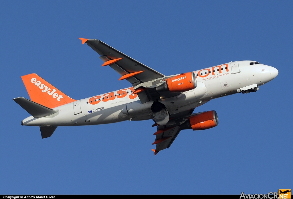 G-EZED - Airbus A319-111 - EasyJet Airlines