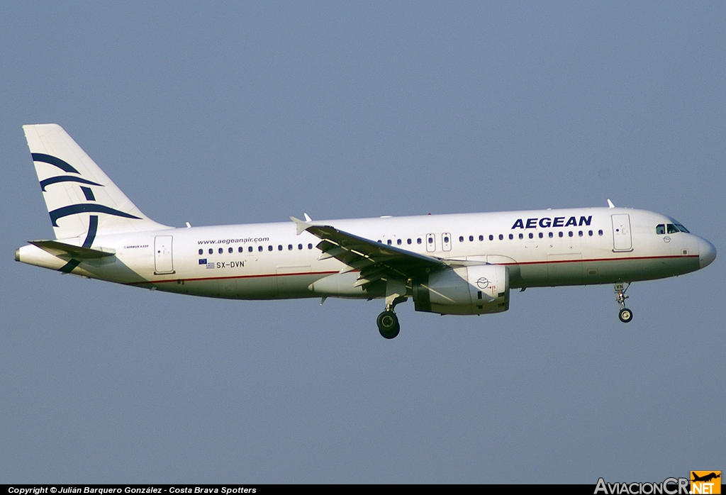 SX-DVN - Airbus A320-232 - Aegean Airlines