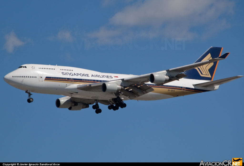 9V-SPO - Boeing 747-412 - Singapore Airlines