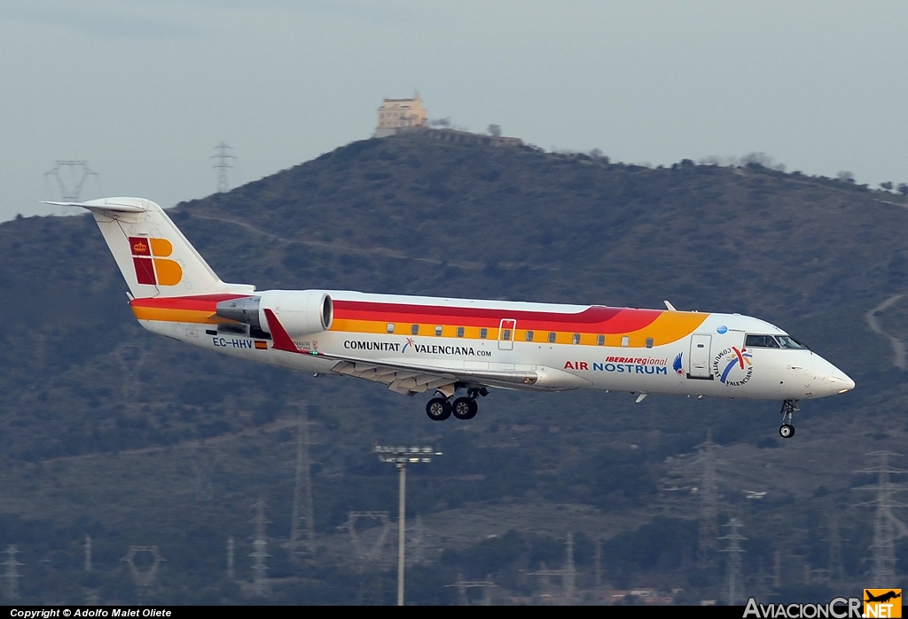EC-HHV - Bombardier CRJ-100LR - Air Nostrum (Iberia Regional)