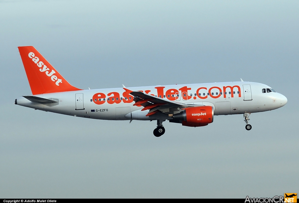 G-EZFO - Airbus A319-111 - EasyJet Airline