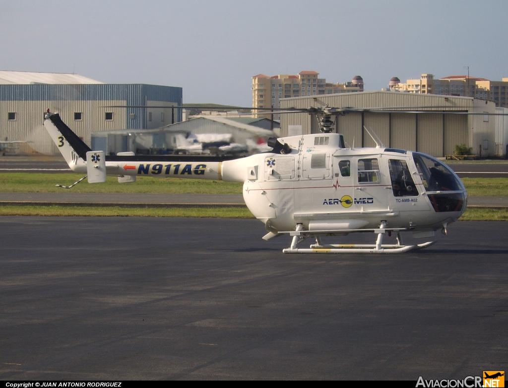 N911AG - Messerschmitt B0-105S - Aeromed