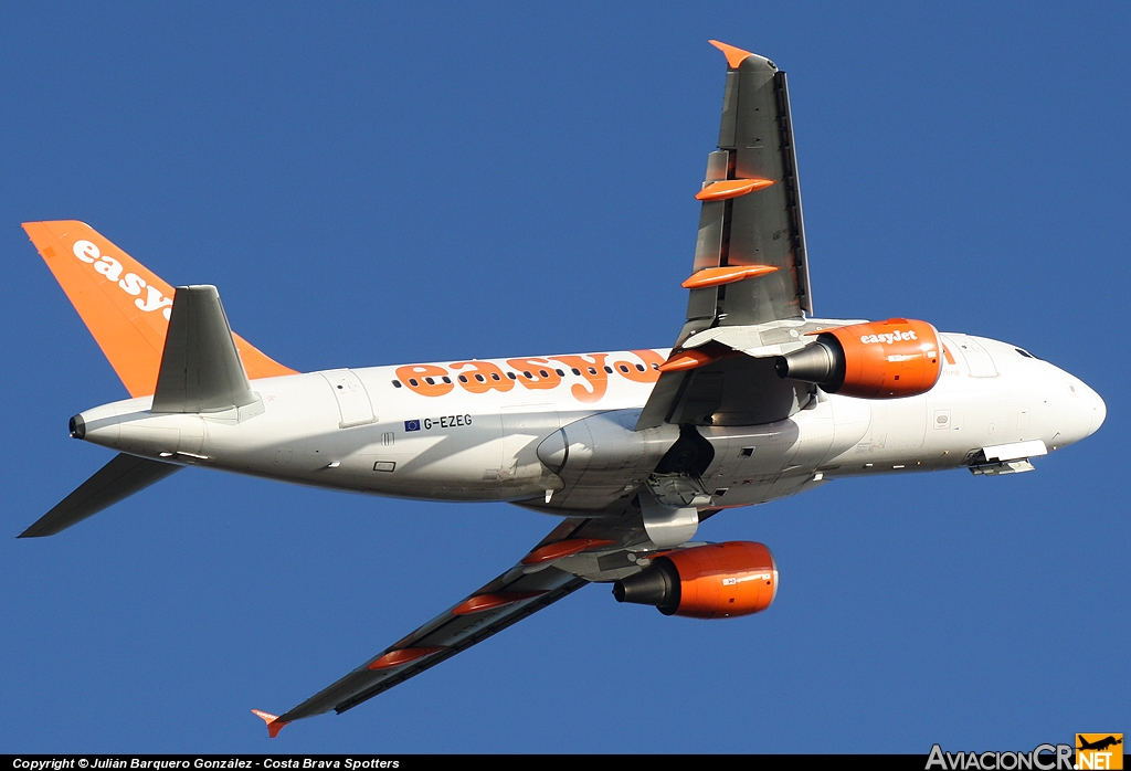 G-EZEG - Airbus A319-111 - EasyJet Airline