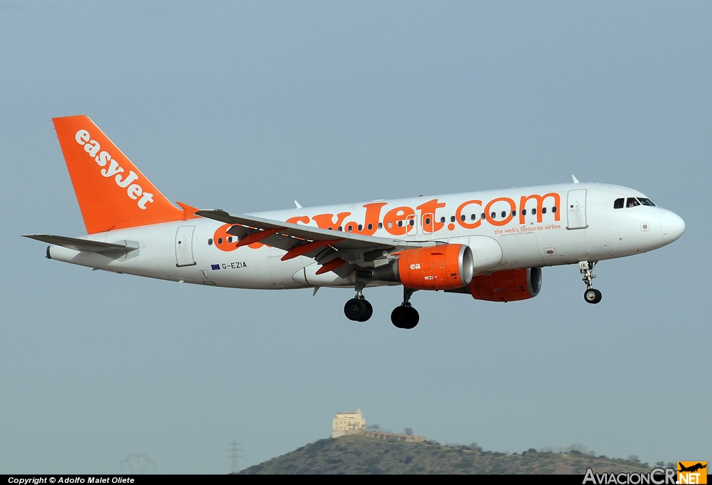 G-EZIA - Airbus A319-111 - EasyJet Airline