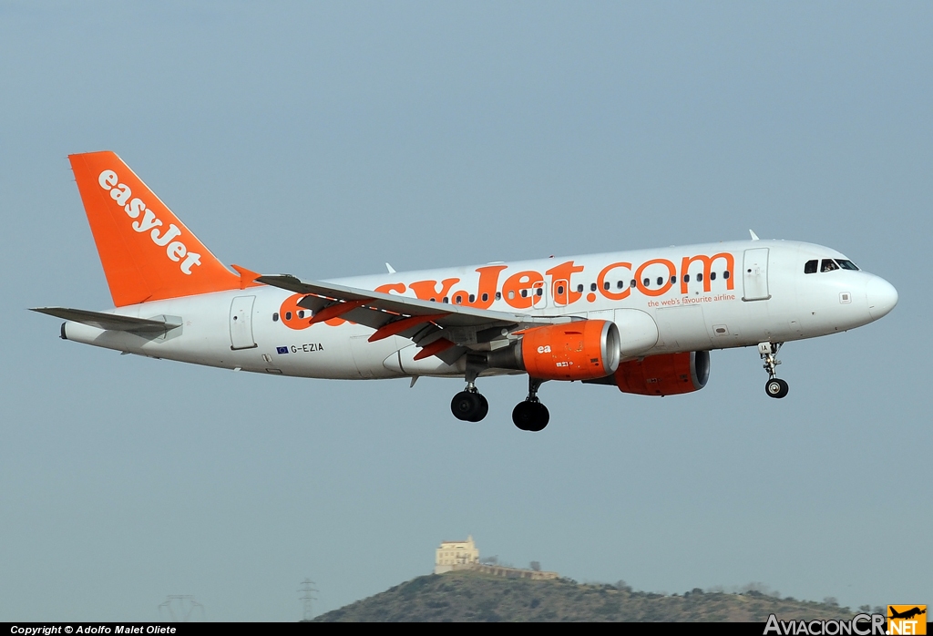 G-EZIA - Airbus A319-111 - EasyJet Airline