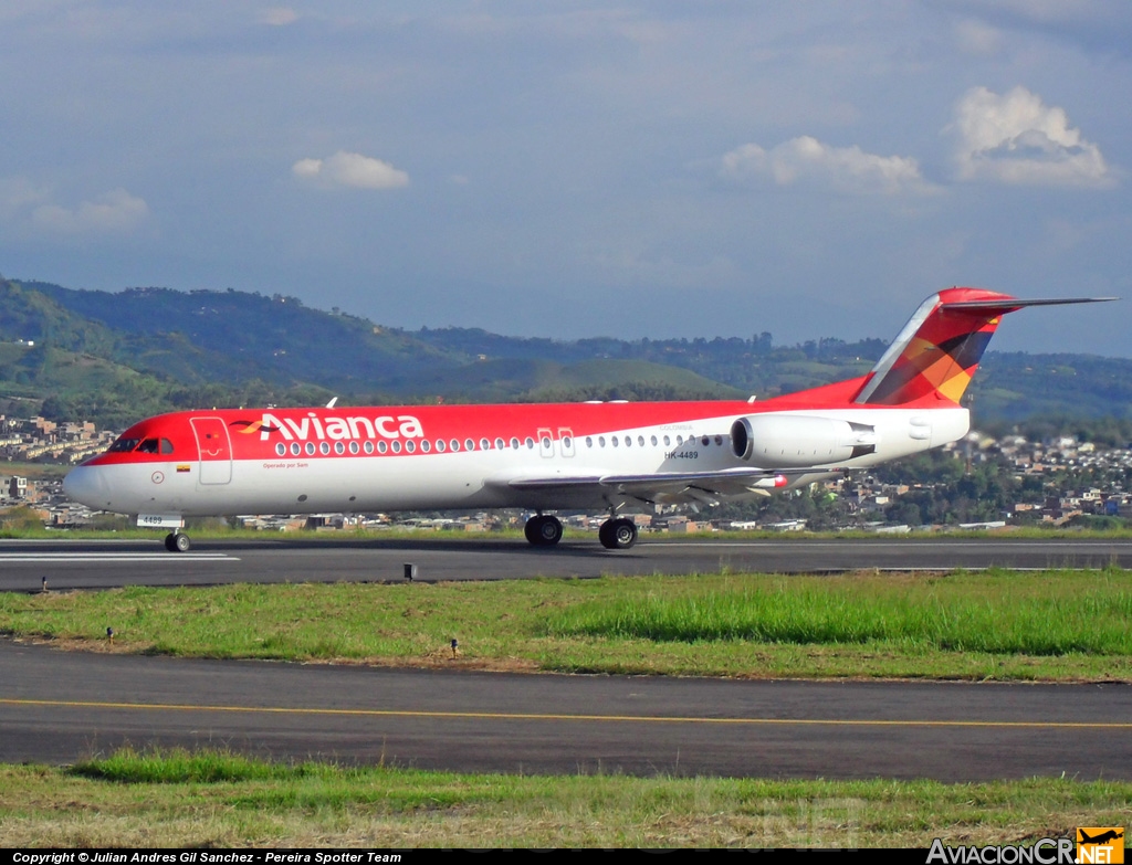 HK-4489 - Fokker 100 - Avianca Colombia