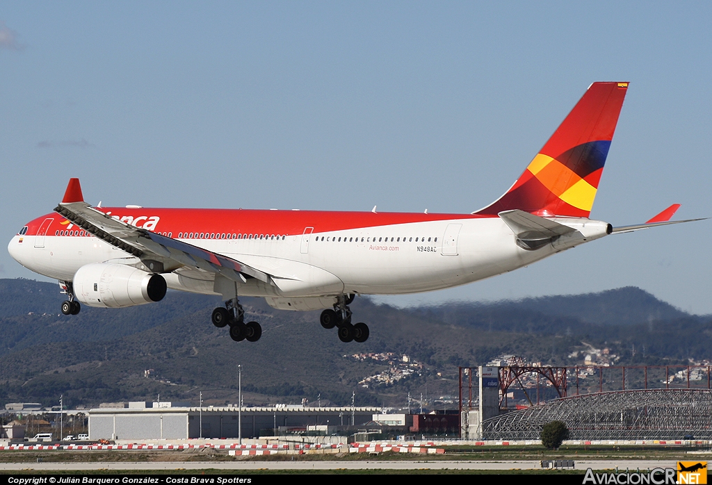 N948AC - Airbus A330-243 - Avianca Colombia