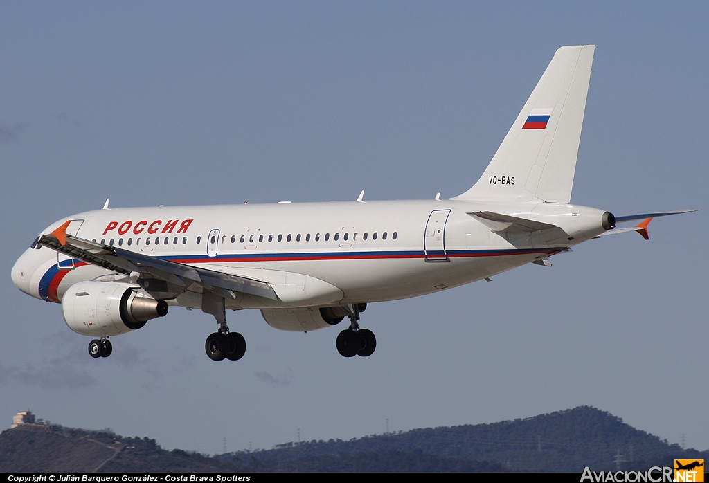 VQ-BAS - Airbus A319-111 - Rossiya Airlines