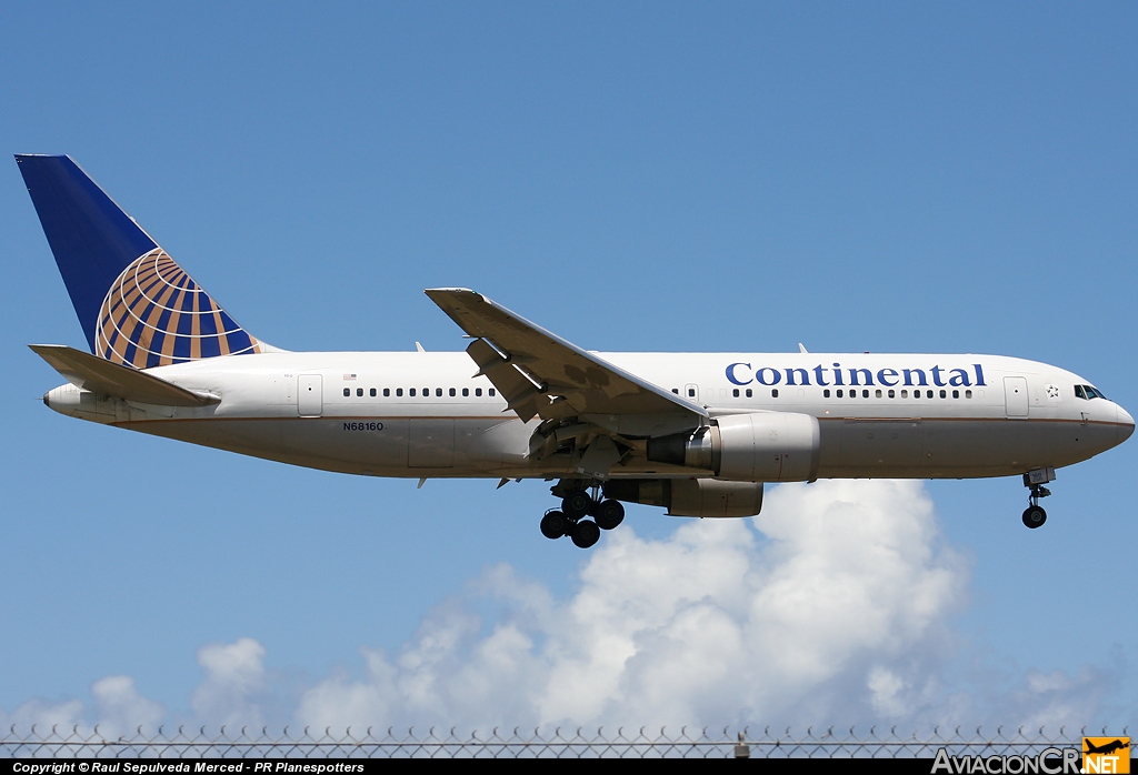 N68160 - Boeing 767-224/ER - Continental Airlines