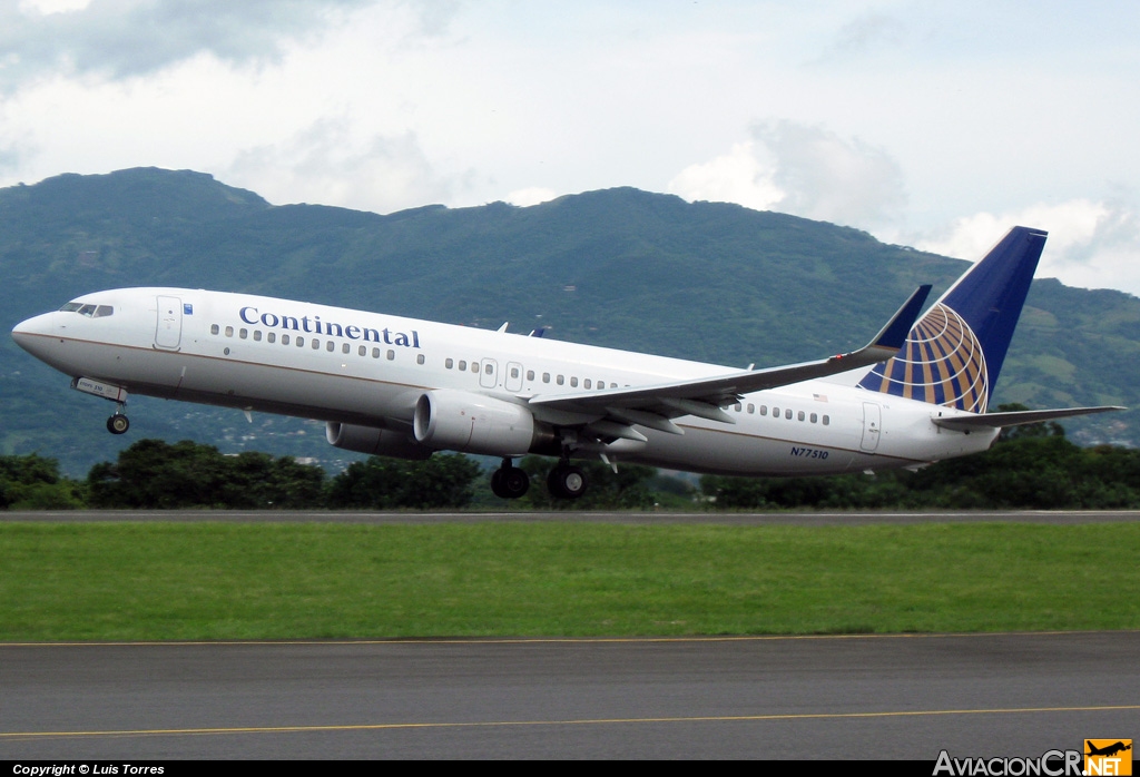 N77510 - Boeing 737-824 - Continental Airlines
