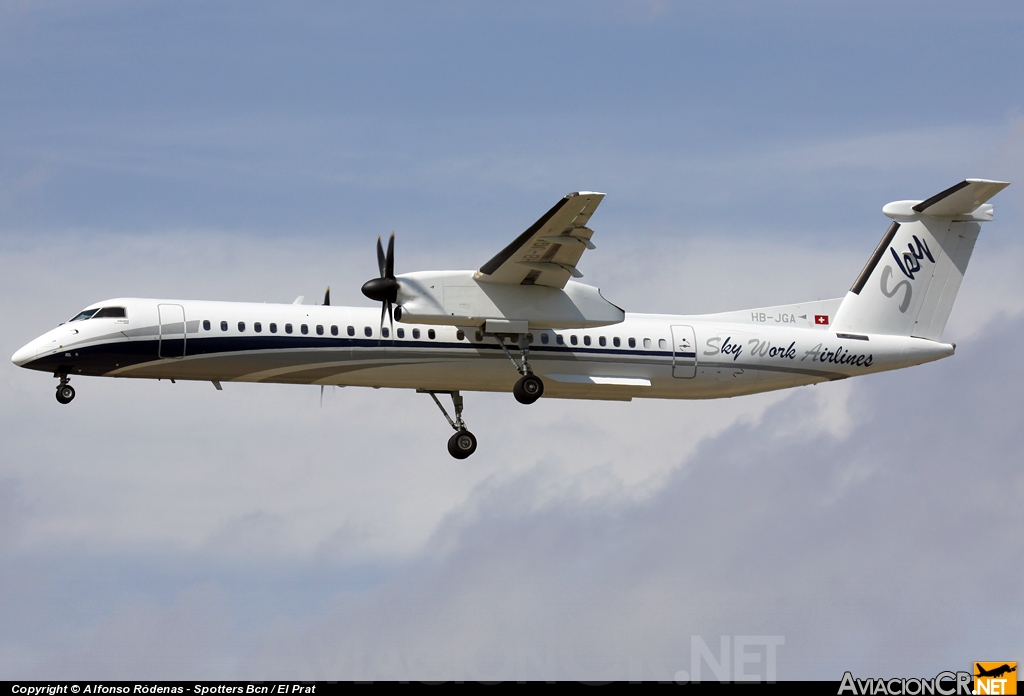 HB-JGA - De Havilland Canada DHC-8-402Q Dash 8 - Sky Work