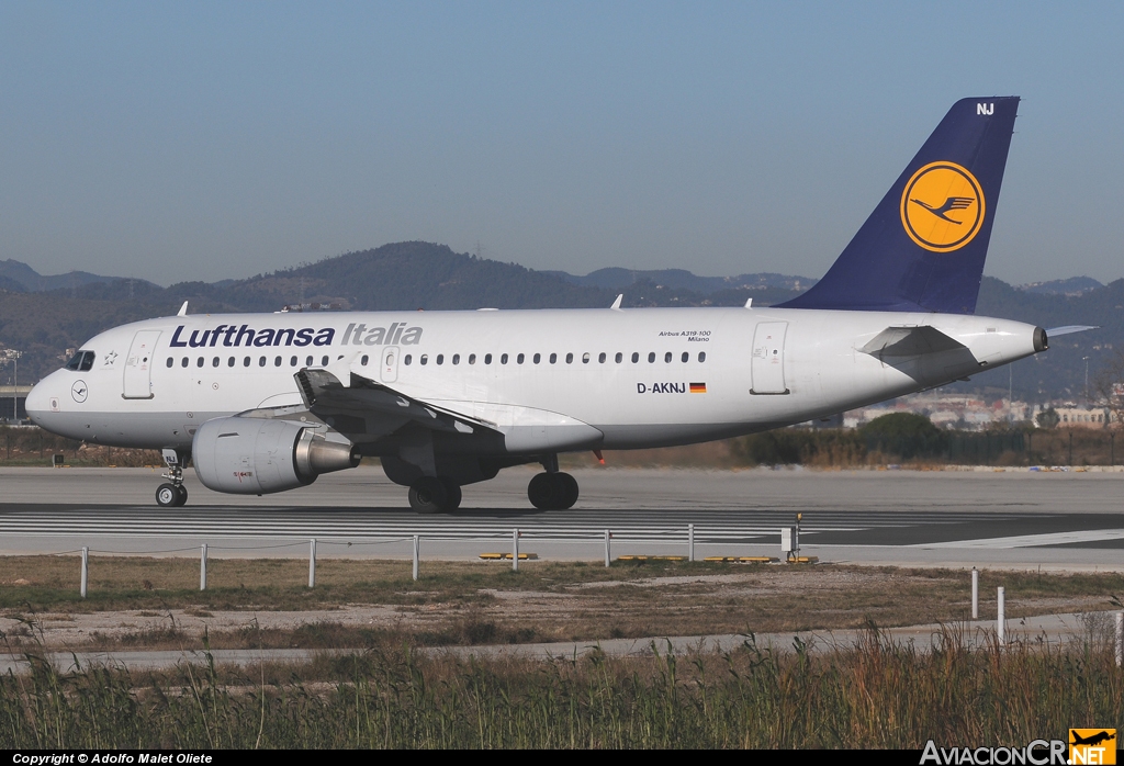 D-AKNJ - Airbus A319-112 - Lufthansa Italia
