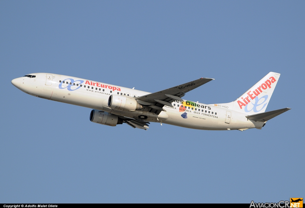 EC-HGO - Boeing 737-85P - Air Europa