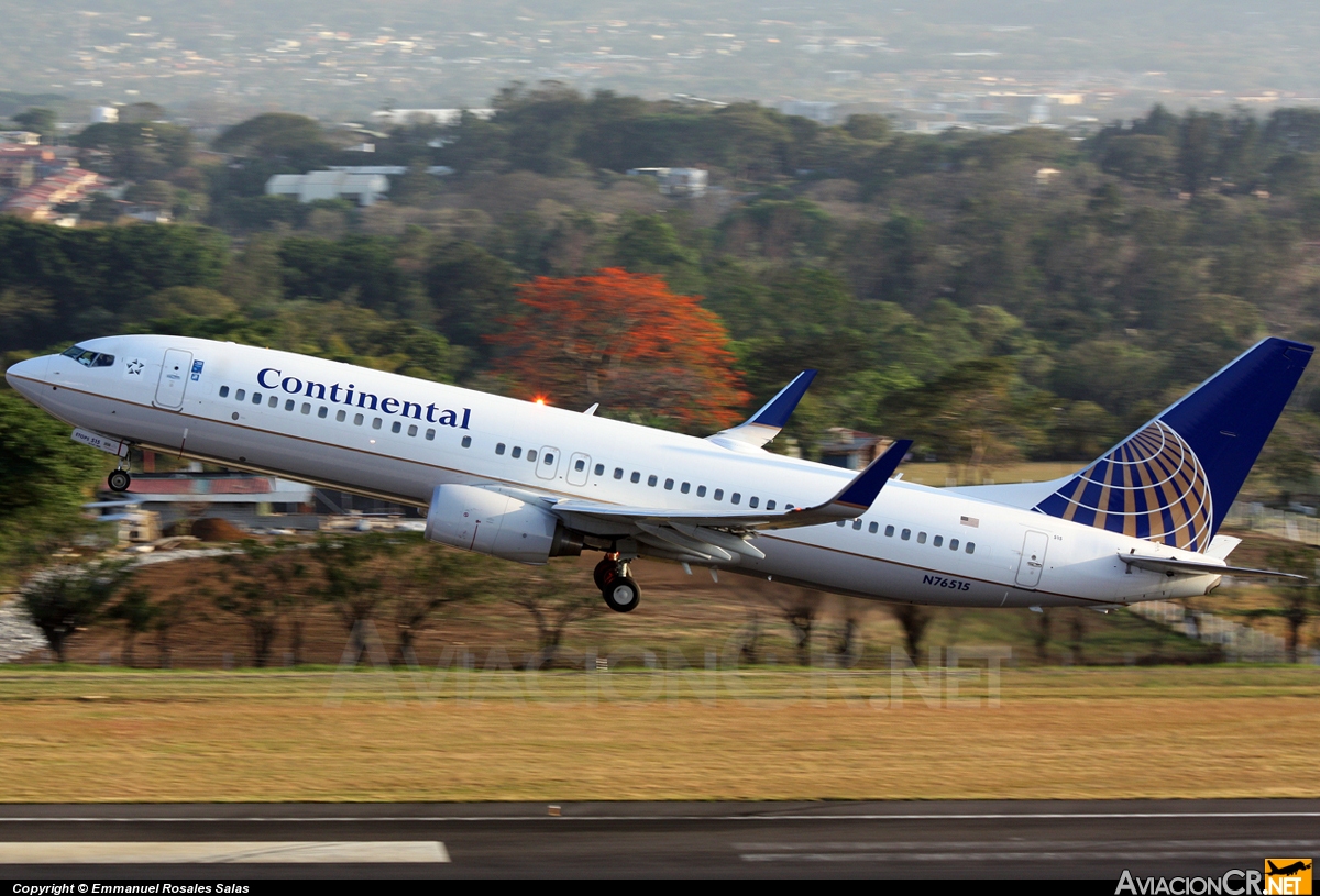 N76515 - Boeing 737-824 - Continental Airlines
