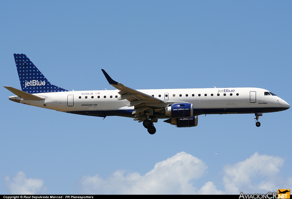 N298JB - Embraer ERJ-190-100AR - Jet Blue