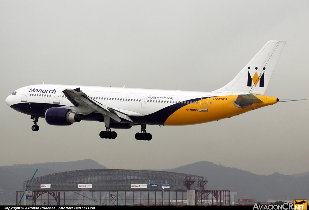 G-MONS - Airbus A300B4-605R - Monarch Airlines