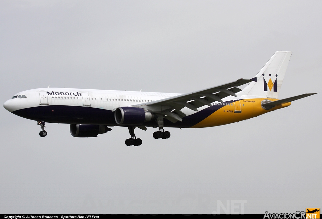 G-MONR - Airbus A300B4-605R - Monarch Airlines