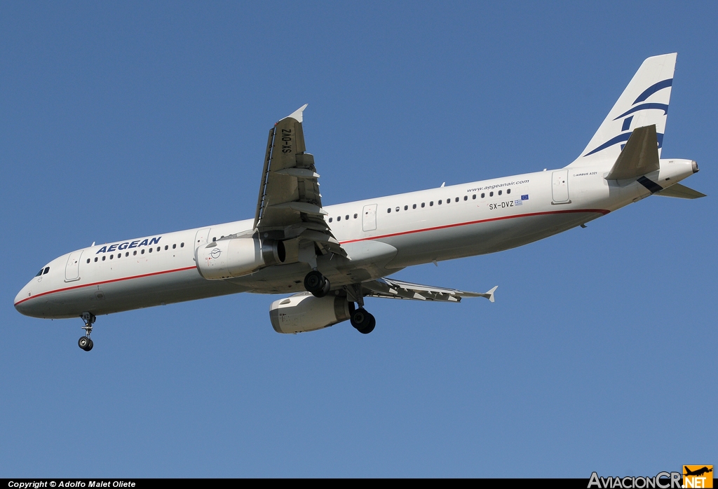 SX-DVZ - Airbus A321-231 - Aegean Airlines