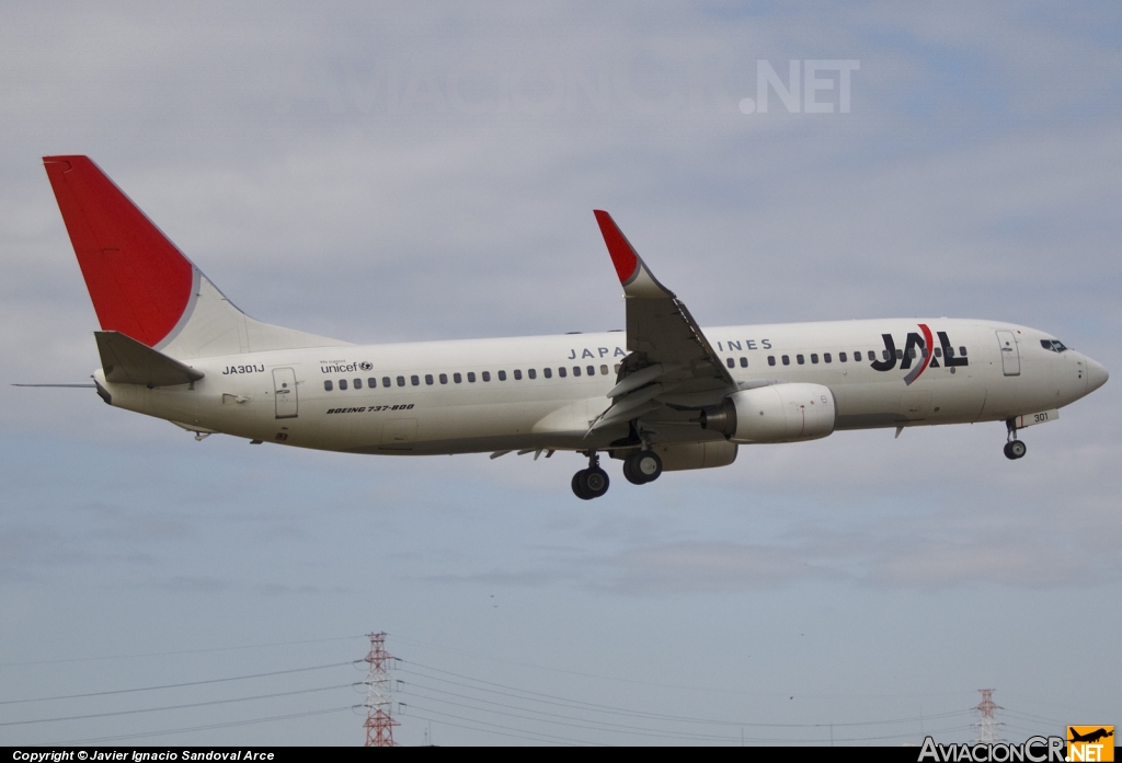 JA301J - Boeing 737-846 - Japan Airlines