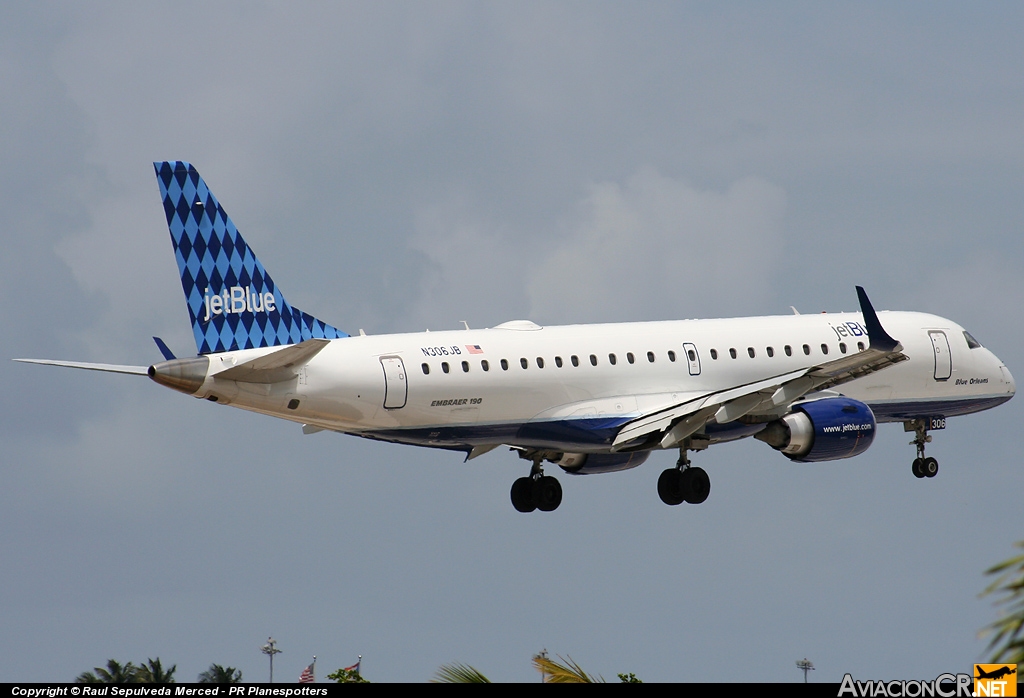 N306JB - Embraer ERJ-190-100AR - Jet Blue
