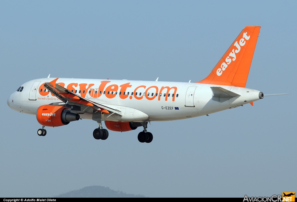 G-EZEF - Airbus A319-111 - EasyJet Airline