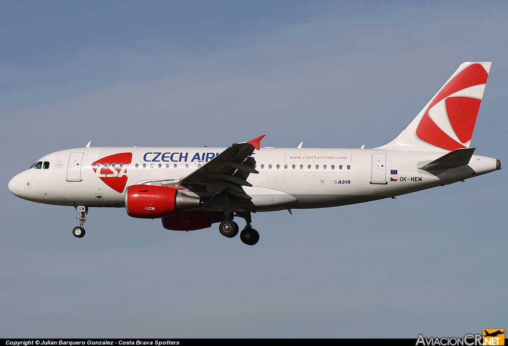 OK-NEM - Airbus A319-112 - CSA - Czech Airlines