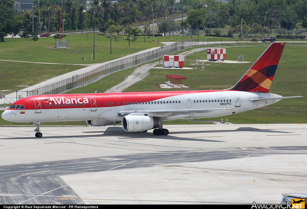 N802PG - Boeing 757-21B - Avianca Colombia