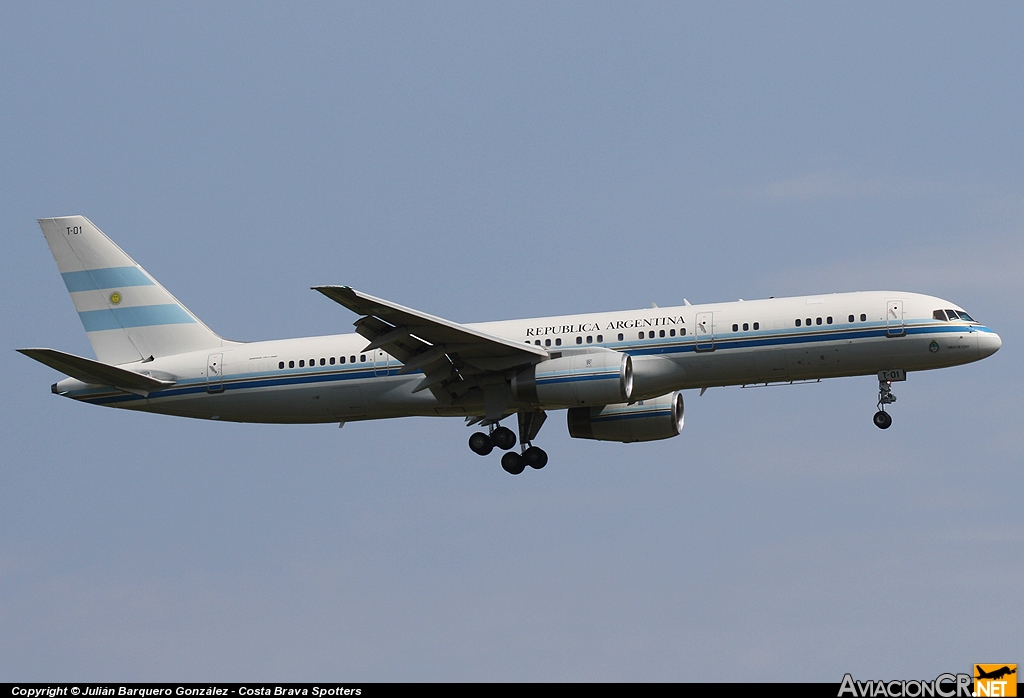 T-01 - Boeing 757-23A - Gobierno de Argentina