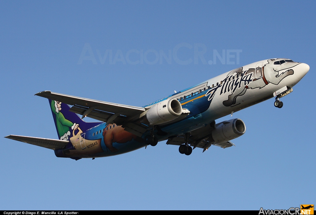 N705AS - Boeing 737-490 - Alaska Airlines