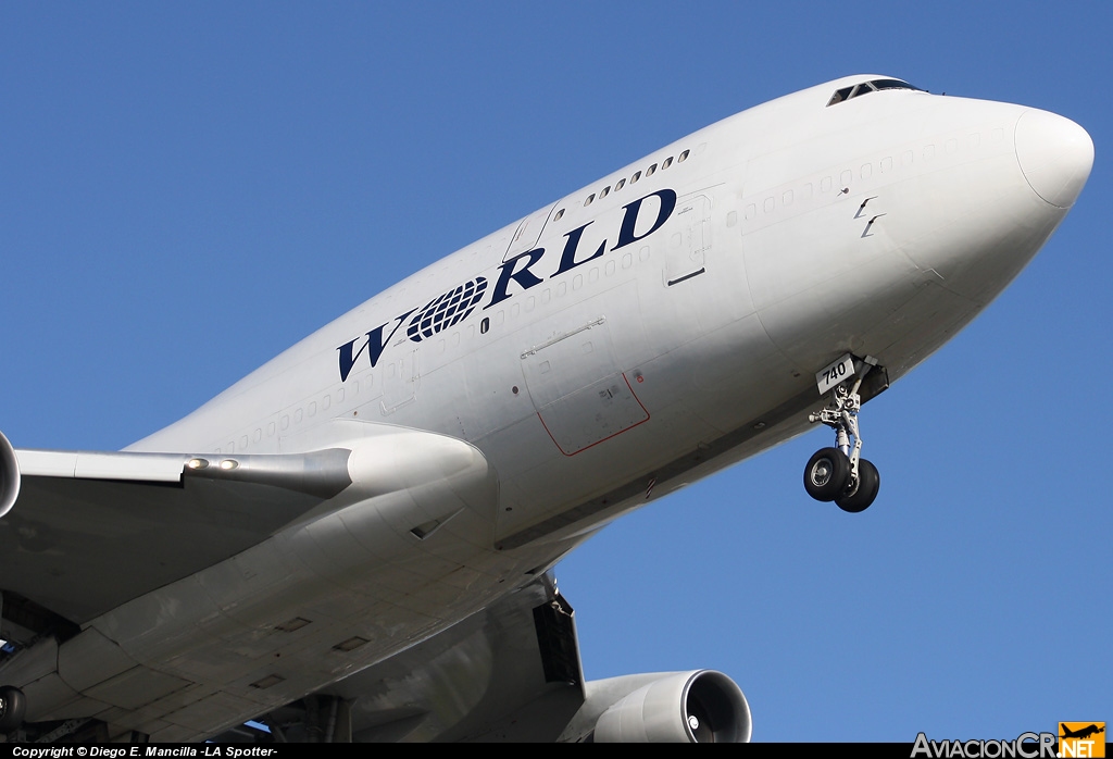 N740WA - Boeing 747-4H6M - World Airways