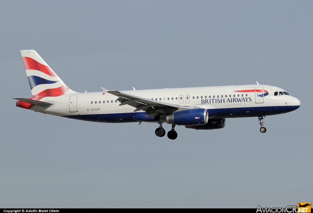 G-EUUO - Airbus A320-232 - British Airways