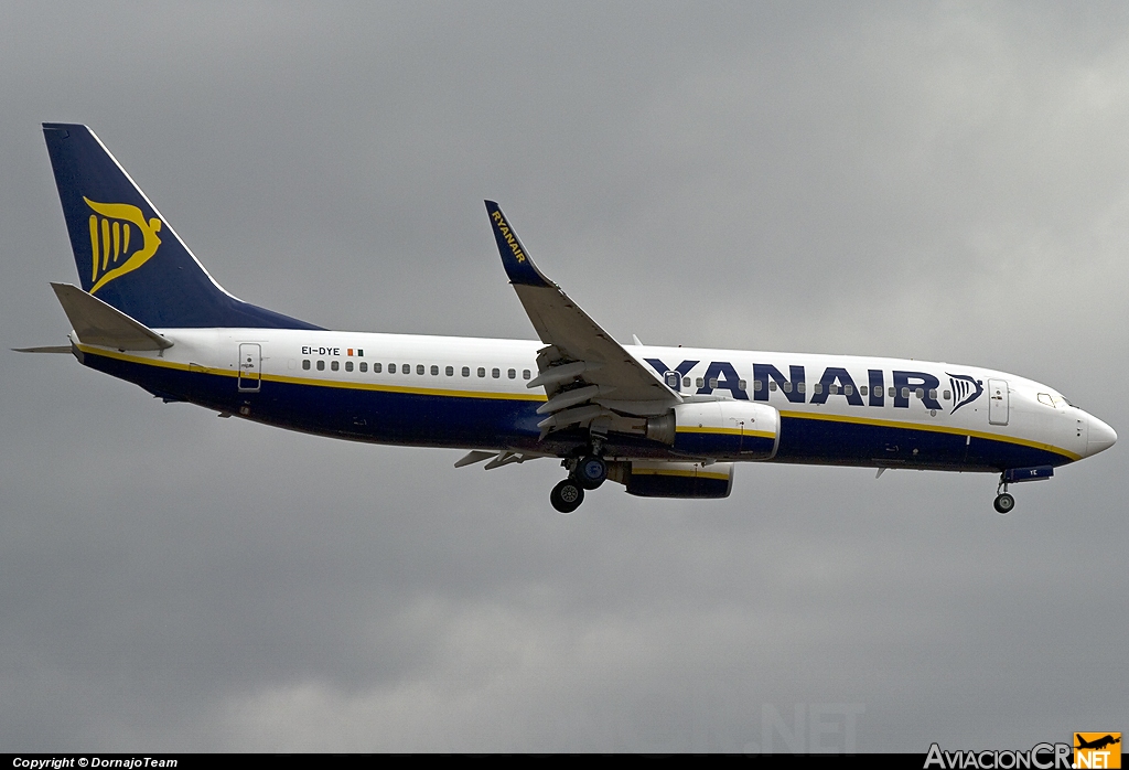 EI-DYE - Boeing 737-8AS - Ryanair