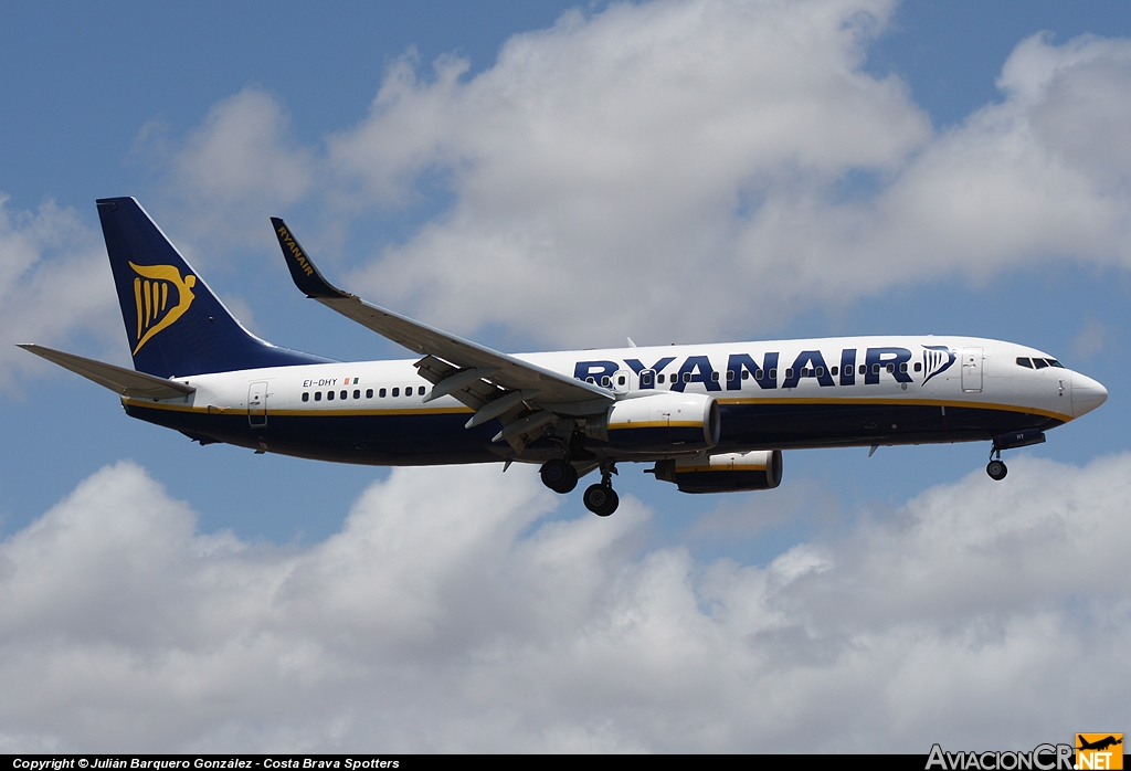 EI-DHY - Boeing 737-8AS - Ryanair