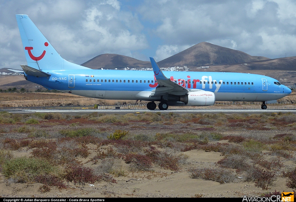 OO-VAC - Boeing 737-8BK - Jetair Fly
