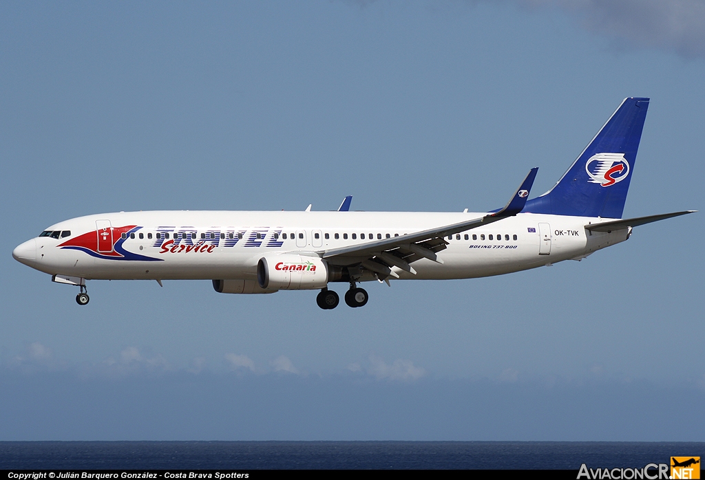OKTVK - Boeing 737-86N - Travel Service