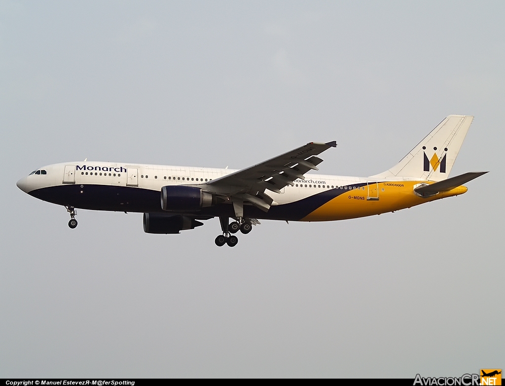G-MONS - Airbus A300B4-605R - Monarch Airlines