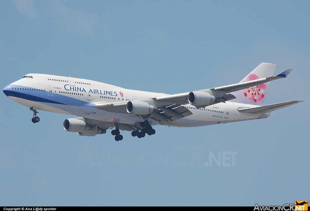 B-18215 - Boeing 747-409 - China Airlines