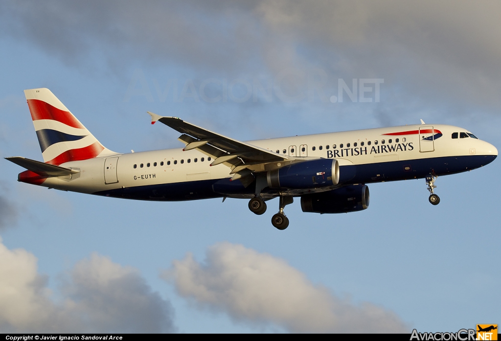 G-EUYH - Airbus A320-232 - British Airways