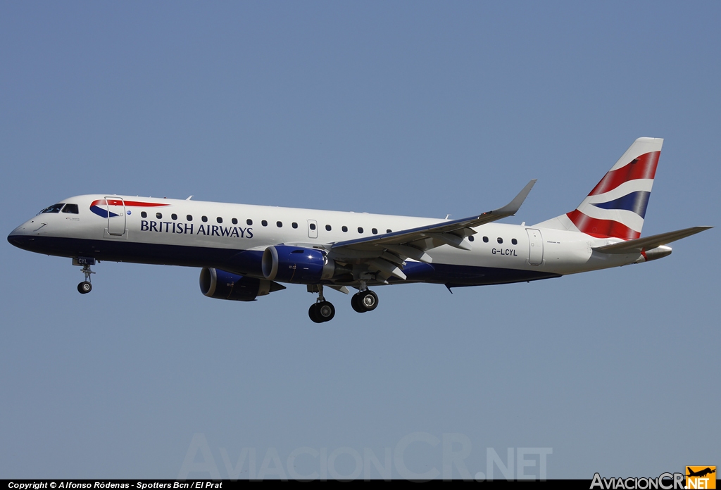 G-LCYL - Embraer ERJ- 190SR ( ERJ -190- 100 SR ) - BA CityFlyer