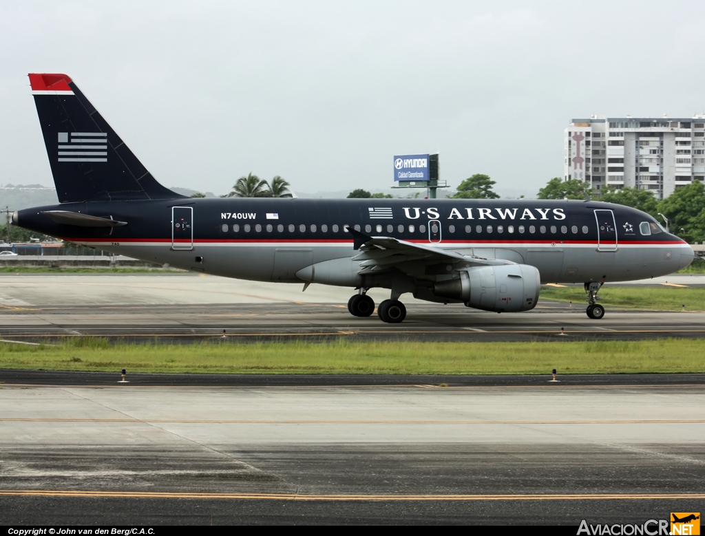 N740UW - Airbus A319-114 - US Airways