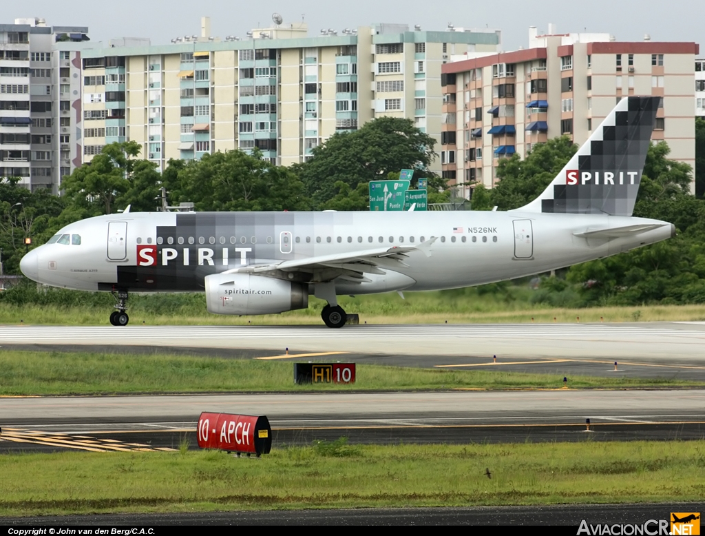 N526NK - Airbus A319-132 - Spirit Airlines