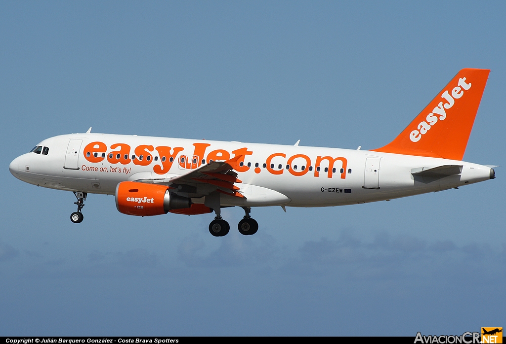 G-EZEW - Airbus A319-111 - EasyJet Airlines